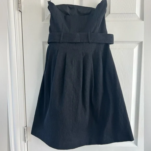 Theory Black Belted Dress 10 - Picture 3 of 4